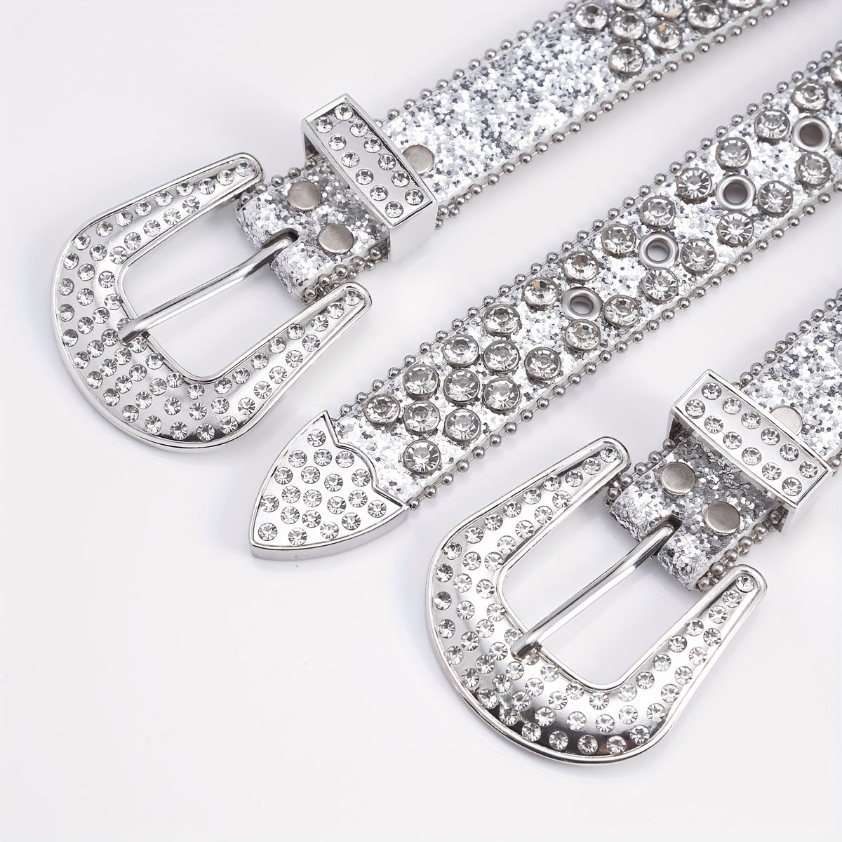 Men's Rhinestone Hip Hop Belt for Pants