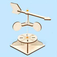 Wooden Wind Vane DIY Assembly Small Gift Science Puzzle