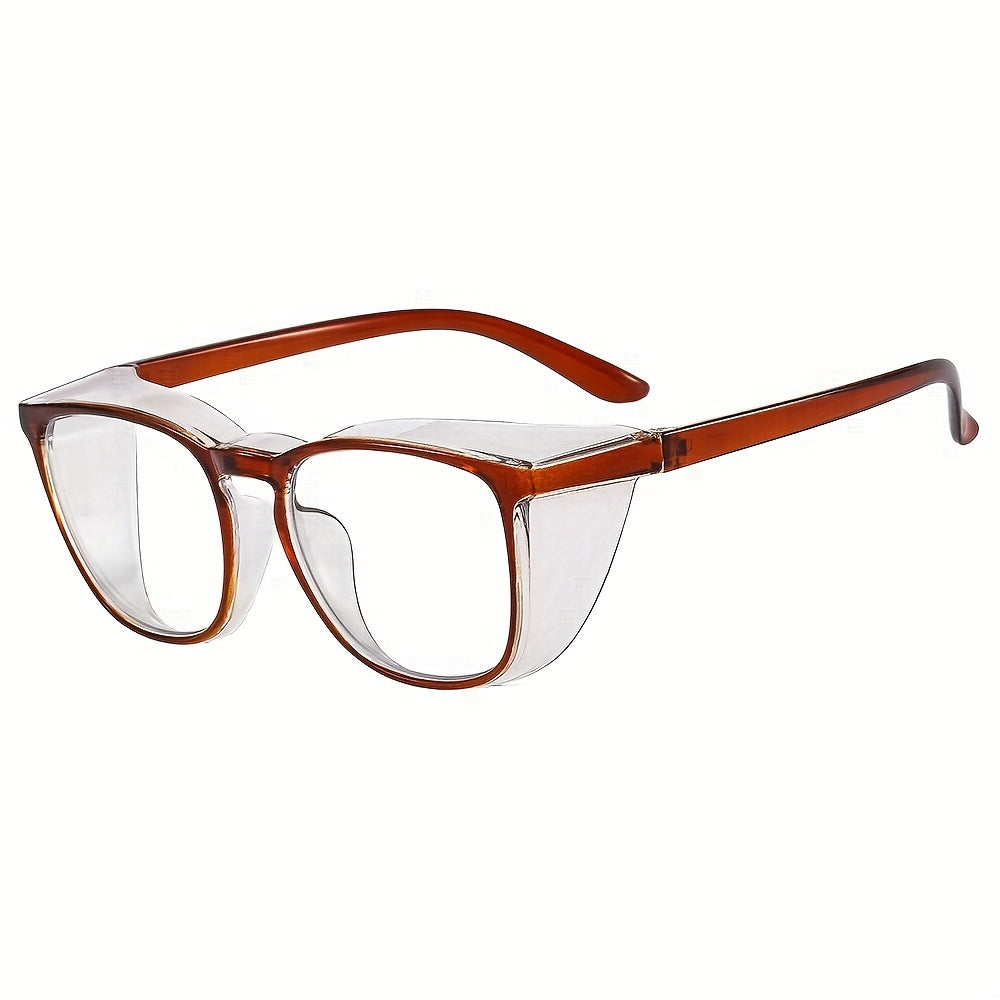 Anti Fog Safety Clear Lens Glasses For Men Women Casual Jelly Frame