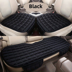 Checkered Thickened Car Cushion Pads Front Rear Seat Covers 1 2 3 Pack