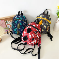 Boys Dino Print Backpack Lightweight Large Capacity Bag