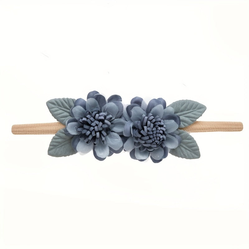 Flower Hairband Soft Elastic Headband Hair Accessories For Girls