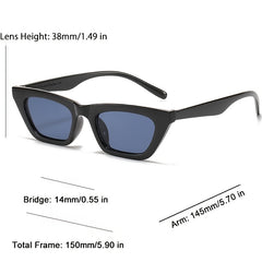Vintage Small Cat Eye Sunglasses For Women UV400 Lenses