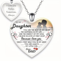Love Heart Crystal Pendant Necklace Gift For Christmas
