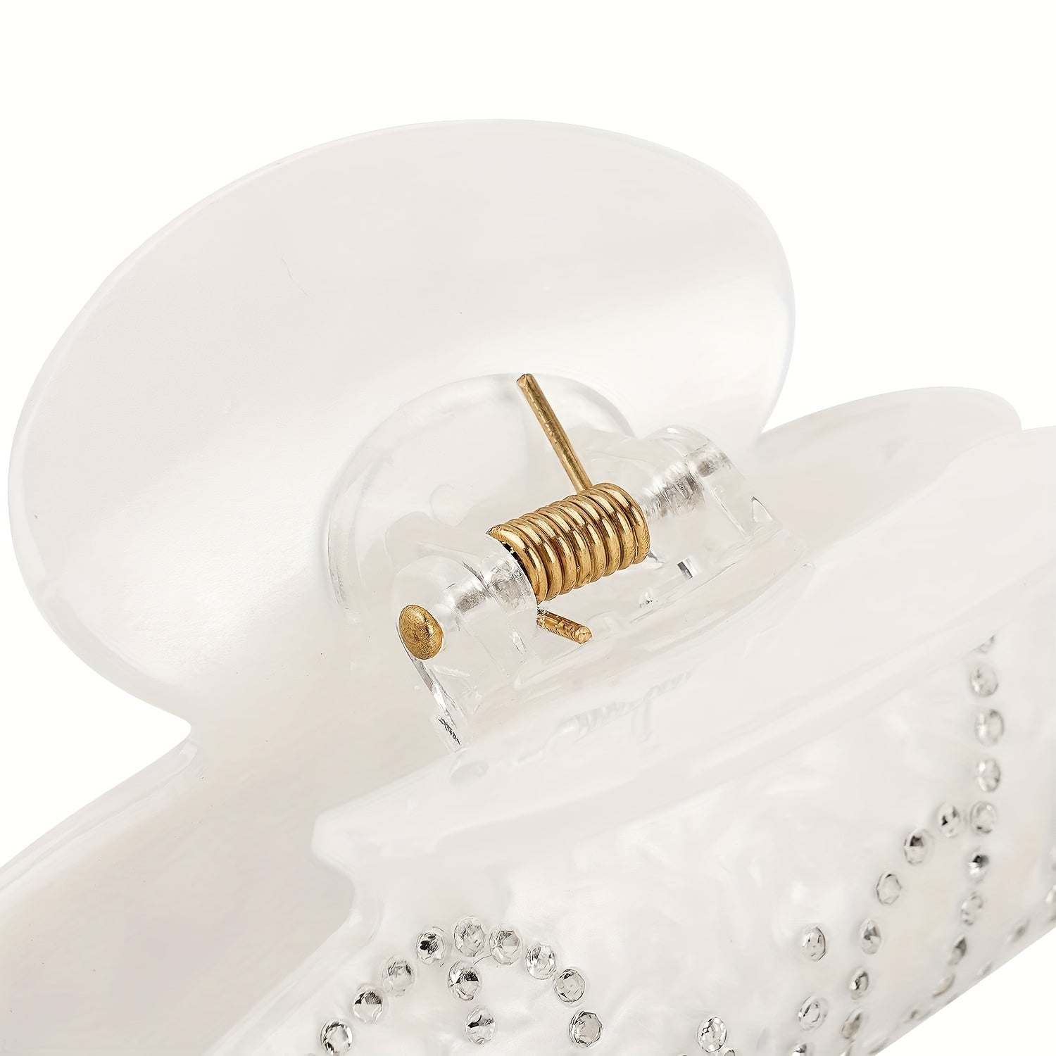 Acrylic Bridal Hair Claw Clip With Rhinestone Bride Sign Hair Accessory