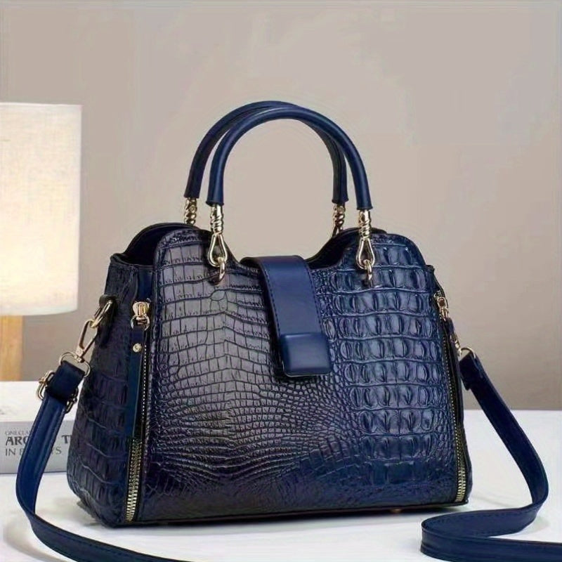 Women's PU Leather Satchel Handbag Water Resistant