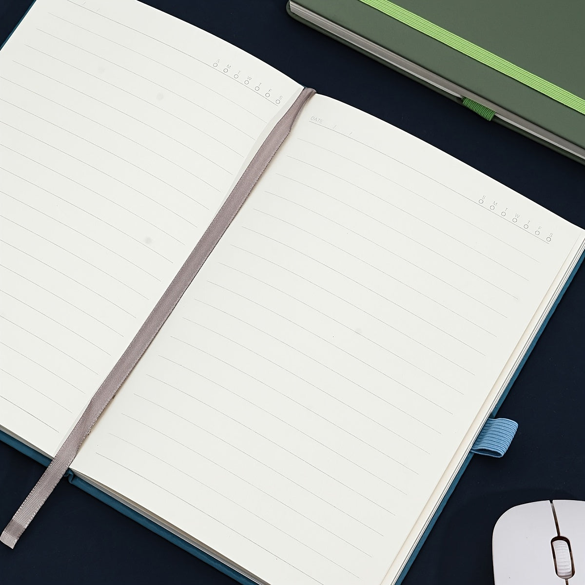 Fashionable A5 Notebook Cover with Leather Feel - 4 Colors