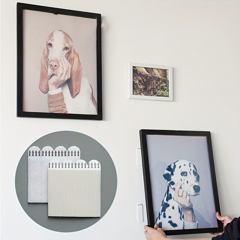 Removable Wall Hooks 12pcs + Double Sided Adhesive Strips