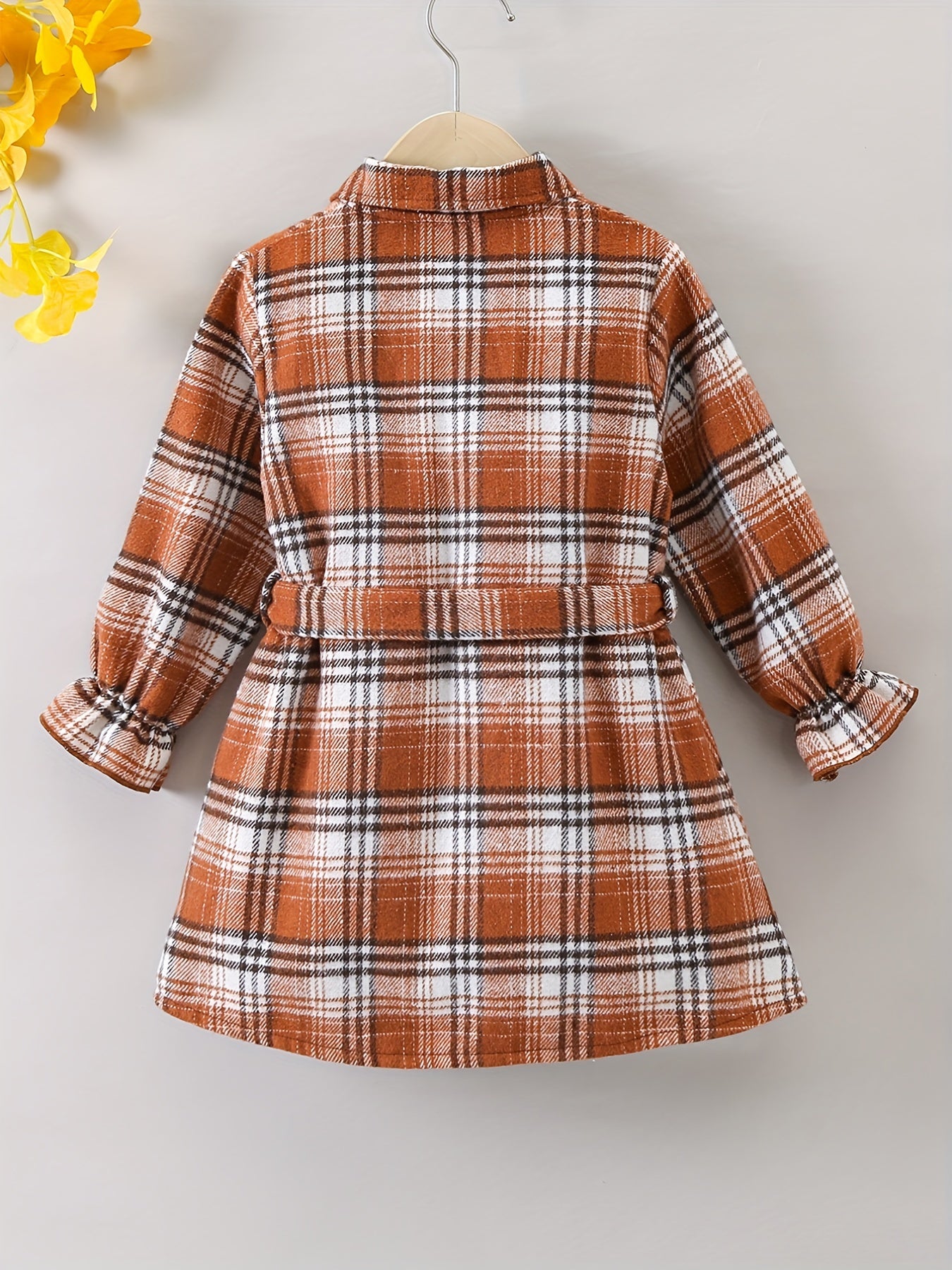 Girls' Flannel Plaid Jacket Button Down Shirt Top