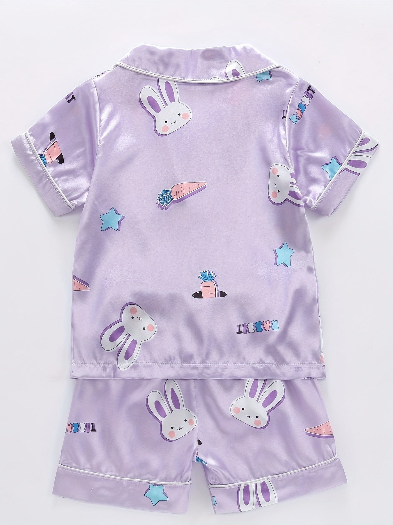 Girls Easter Bunny Graphic Pajamas Set