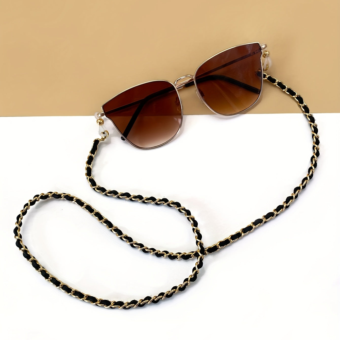 Retro Braided Glasses Chain Anti Slip Lanyard Strap Stylish Face Cover Eyewear
