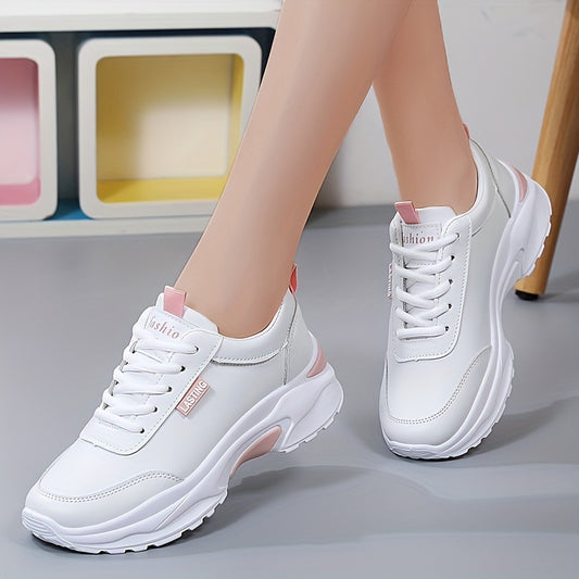 Women's Low Top Sports Shoes Lace Up Running Sneakers