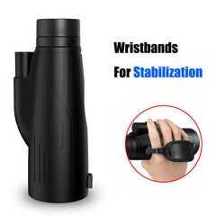 10X50 Wide Angle Monocular Telescope - HD Optics, Lightweight, Ergonomic Grip