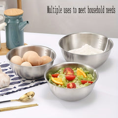 Large Stainless Steel Dessert Bowl for Serving Mixing Baking - 1pc