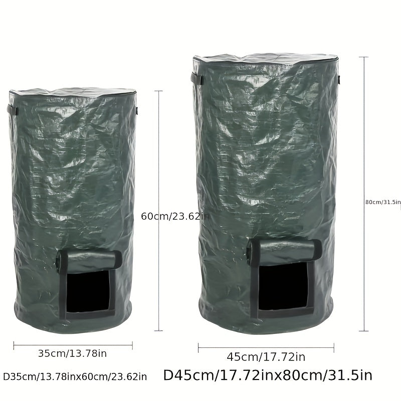 Collapsible Composting Fertilizer Maker with Lid