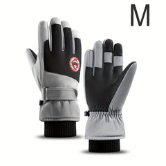 Non Slip Waterproof Velvet Gloves Warm Touch Screen Ski Gloves