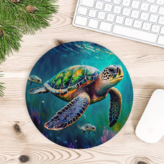 Sea Turtle Gaming Mouse Pad for Women and Girls