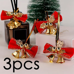 3pcs Christmas Tree Double Bell Decoration Set Christmas Tree Pendant