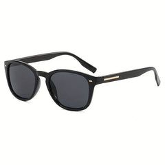 Square Sunglasses Retro Rivet Decor Anti Glare UV400