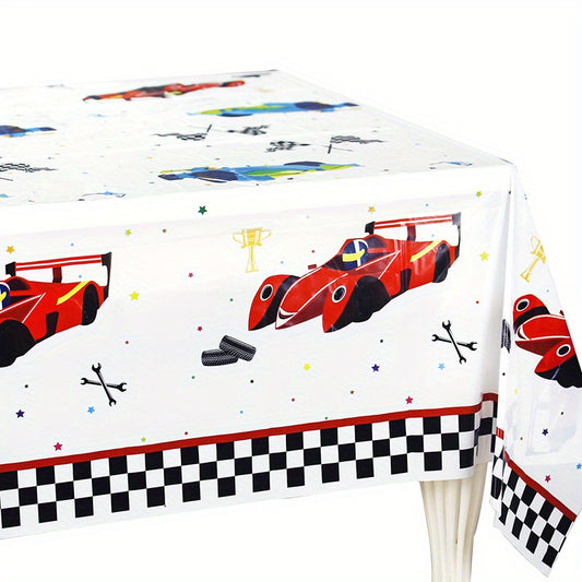 Racing Party Tablecloth Decoration