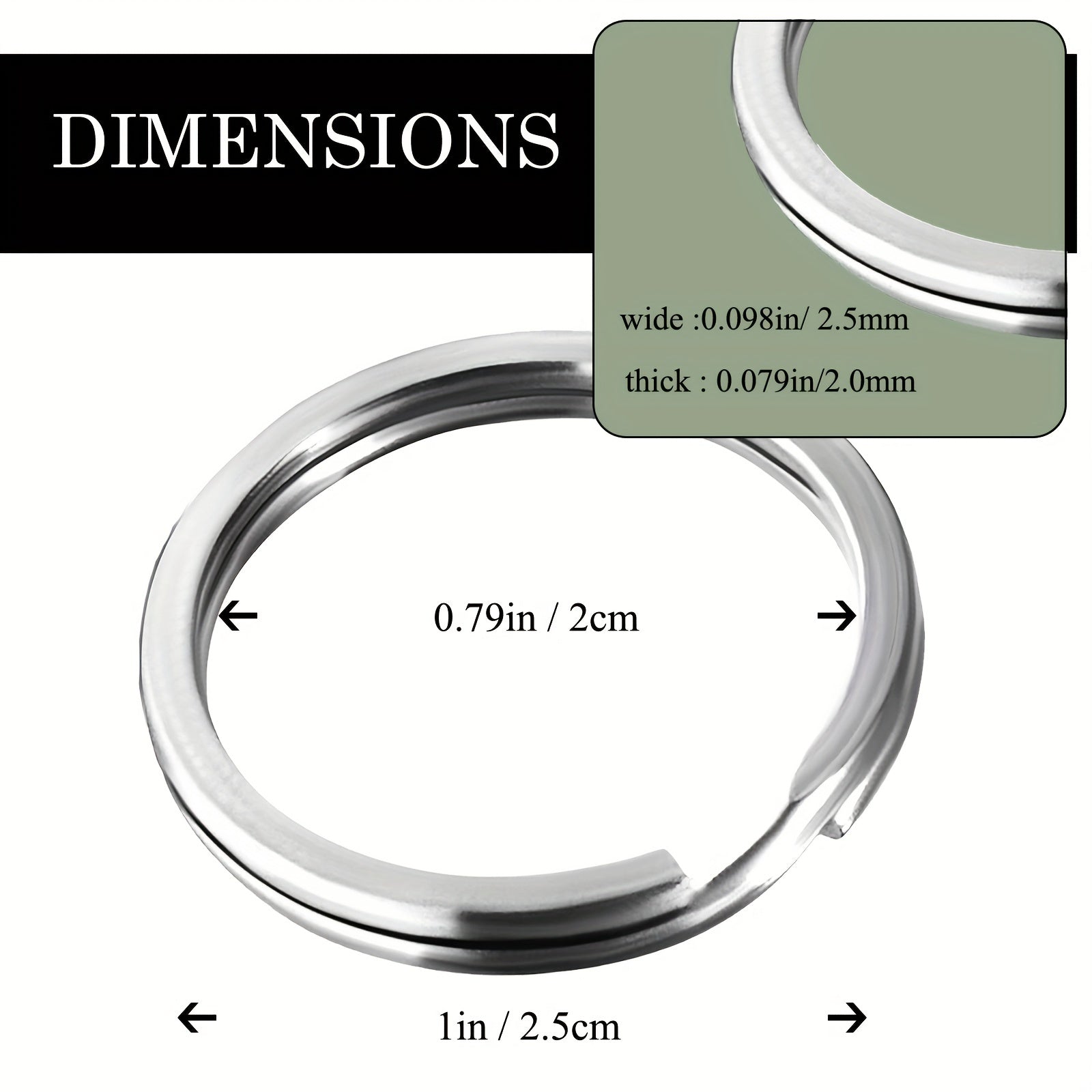 Heavy Duty Metal Keyrings Split Rings Bulk