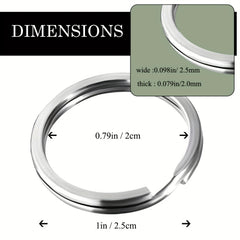 Heavy Duty Metal Keyrings Split Rings Bulk