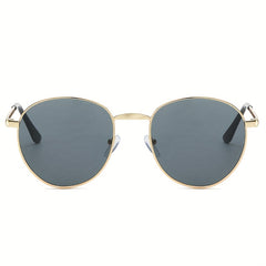 Metal Sunglasses Retro Vintage Driving Travel UV400 with Case