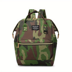 Camouflage Tote Backpack Colorblock Rucksack Diaper Bag