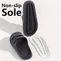 Men's Cozy Slippers with Double Hook & Loop Fasteners