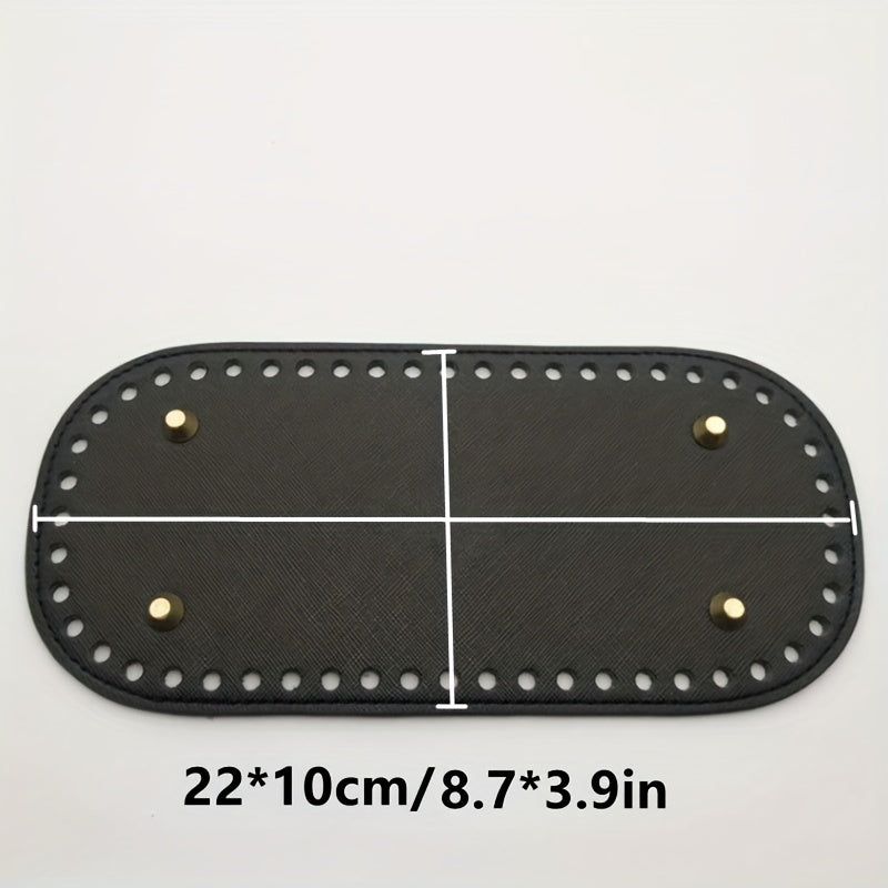 DIY Oval Basket Bases with Rivet for Crochet Handbag - Wear resistant