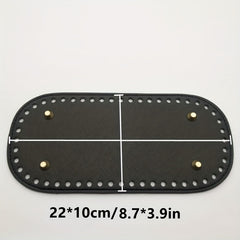 DIY Oval Basket Bases with Rivet for Crochet Handbag - Wear resistant