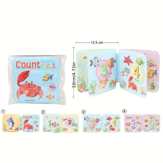 Interactive Soft Bath Toys Baby Shower Book Educational Floating Book