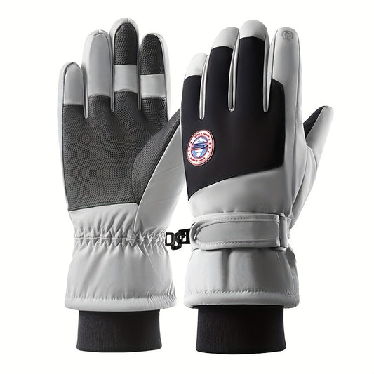 Winter Thickened Warm Keeping Gloves for Outdoor Riding & Skiing