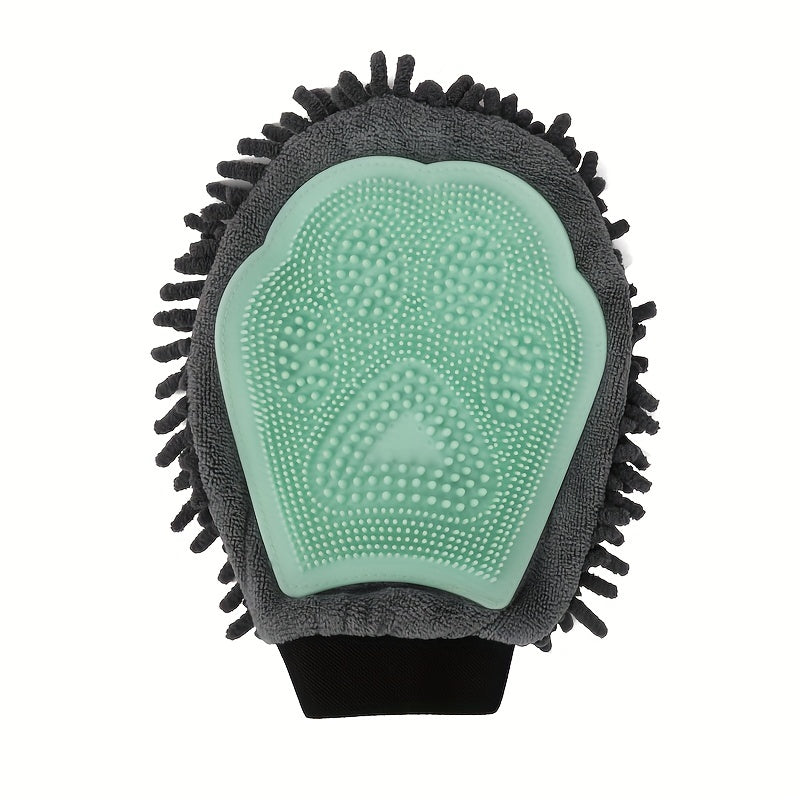 Pet Bathing Gloves Double Sided Dog Cleaning Massaging Gloves
