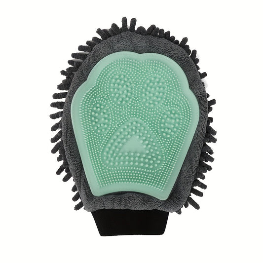 Pet Bathing Gloves Double Sided Dog Cleaning Massaging Gloves