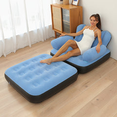1pc Inflatable Sofa Outdoor Adult Lazy Sofa Five in one Inflatable Bed