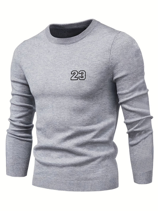 Men's Dad Jokes Pattern Knitted Sweater