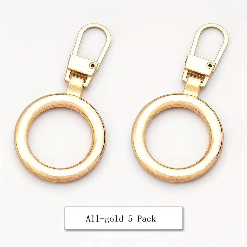 5pcs Metal Pendant Accessories for Box Bag Coat Shoes