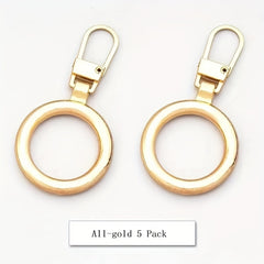 5pcs Metal Pendant Accessories for Box Bag Coat Shoes