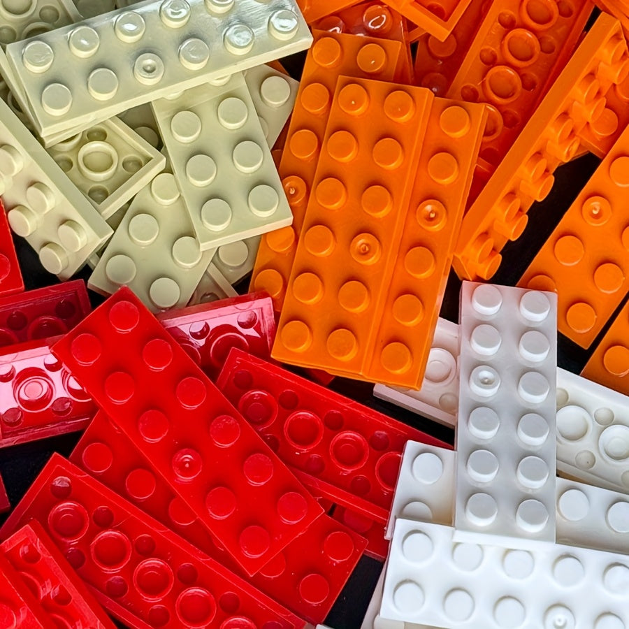 12pcs 2x6 Low Brick Small Particle Building Blocks ABS M