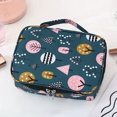Cartoon Pattern Cube Travel Cosmetics Wash Bag Lightweight Storage Organizer