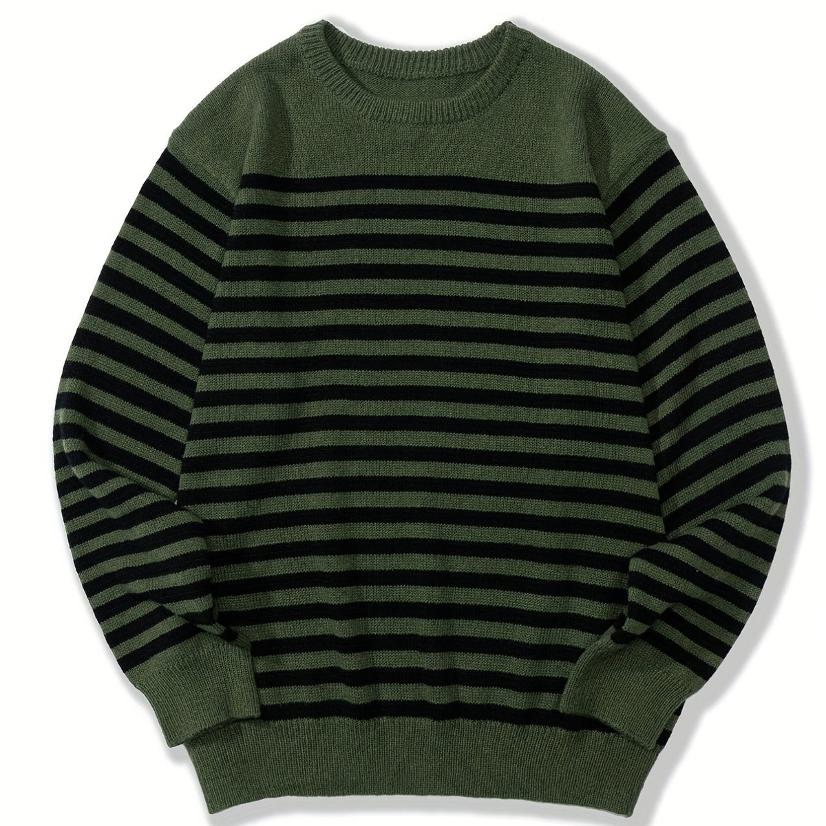 Striped Sweater Men's Casual Warm Pullover
