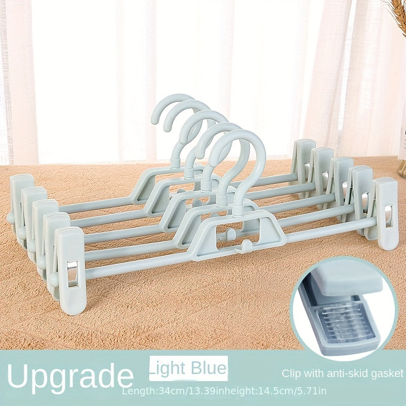 10pcs High Plastic Trouser Rack Non-slip Pants Hanger Clothes Hanger