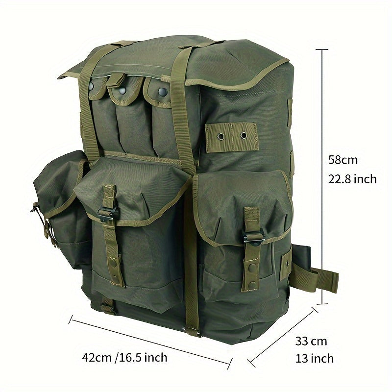 Iron Frame Olive Green Backpack Oversized Camping Backpack