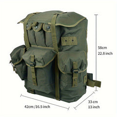 Iron Frame Olive Green Backpack Oversized Camping Backpack