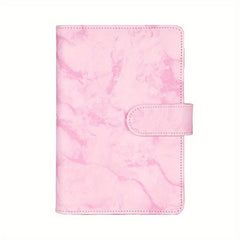 6-Ring Stylish Binder Planner Magnetic Buckle Closure PU Leather Women