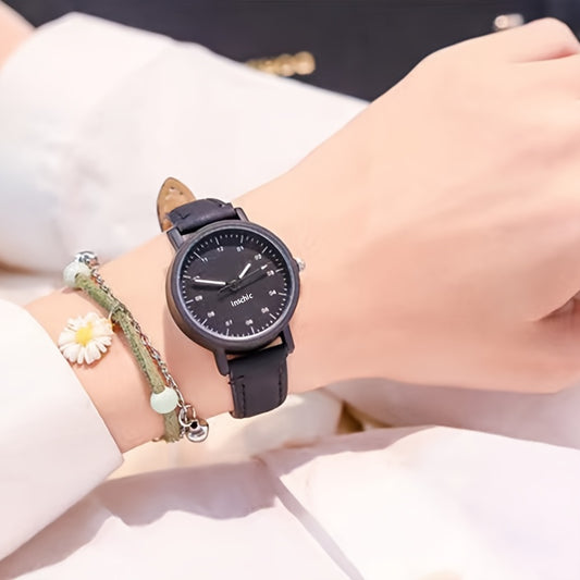 Kids Quartz Watch Colorful Pointer Round Wrist Watch