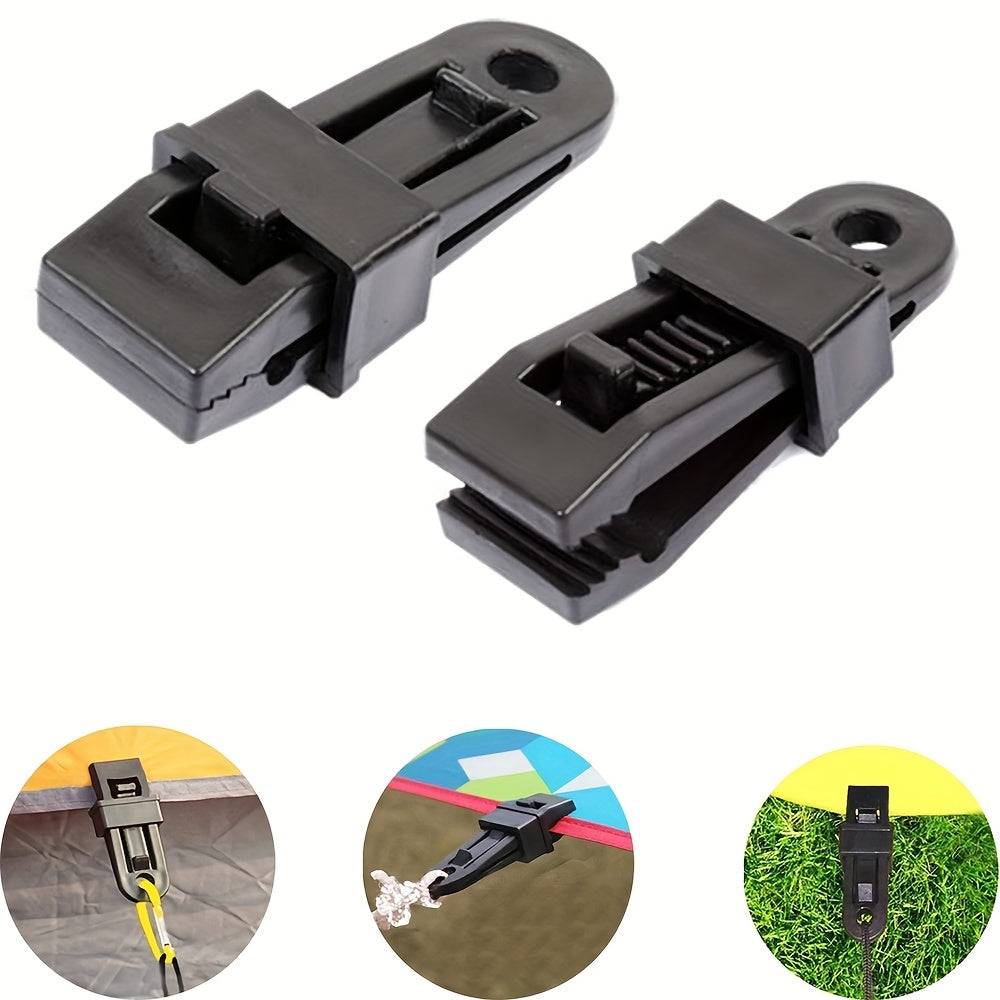 10pcs Large Sky Curtain Tent Clips Windproof Adjustable Buckles