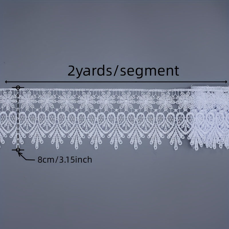 Wide Crochet Lace Ribbon for DIY Embroidery & Decoration
