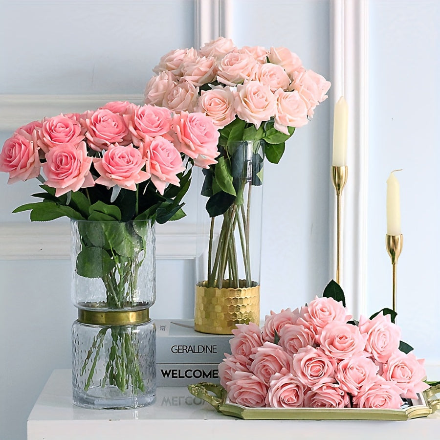 6pcs Hand Moisturizing Roses Bouquet Wedding Decoration